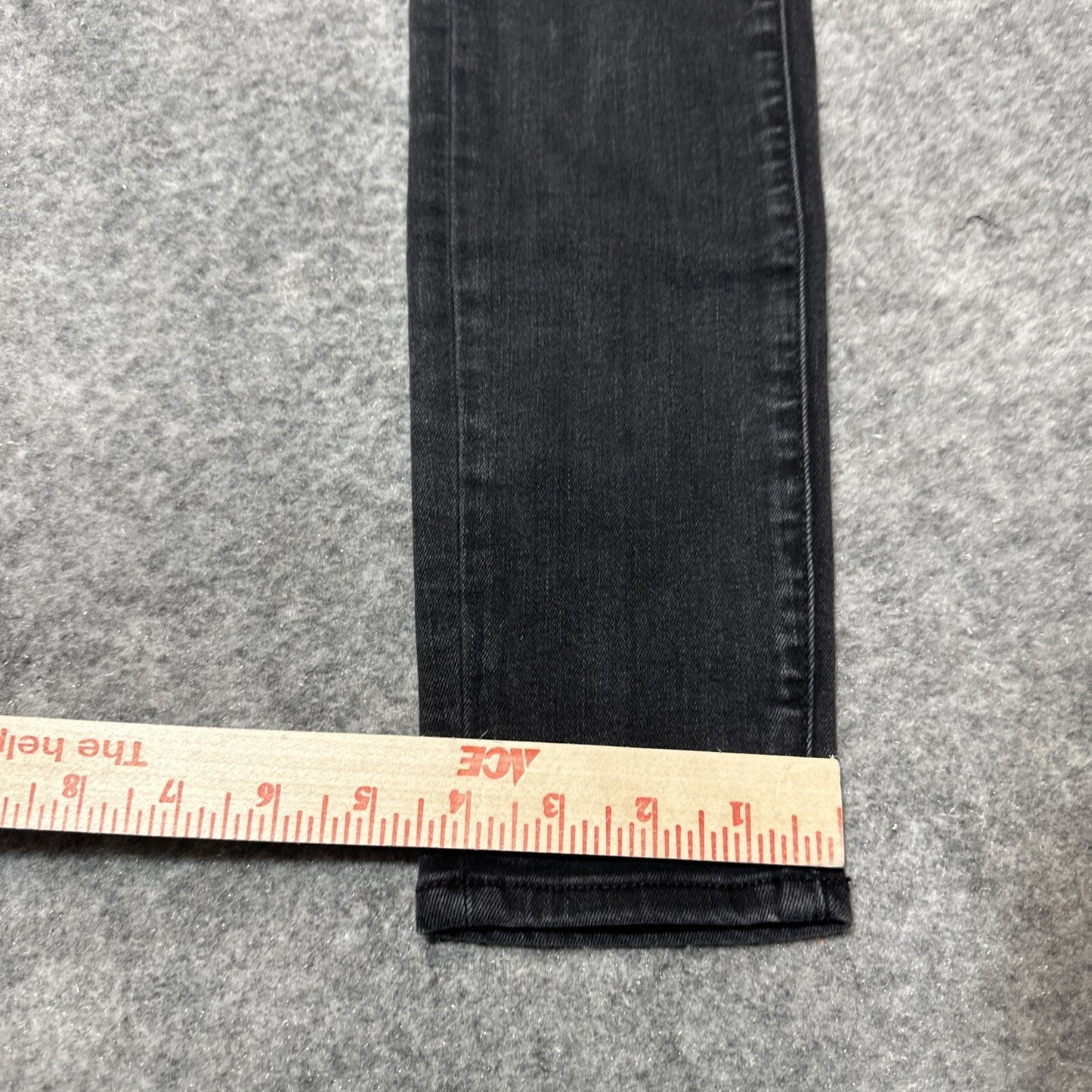 American Eagle Next Level Stretch Women's Distressed Jegging Size 4L Long Black