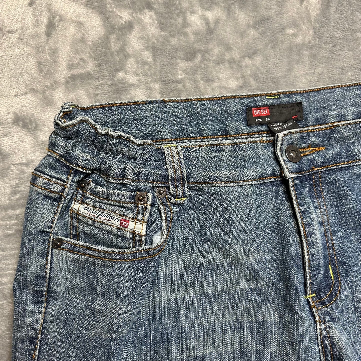 Diesel Bootcut Jeans Men's Size 34x29 Blue Denim
