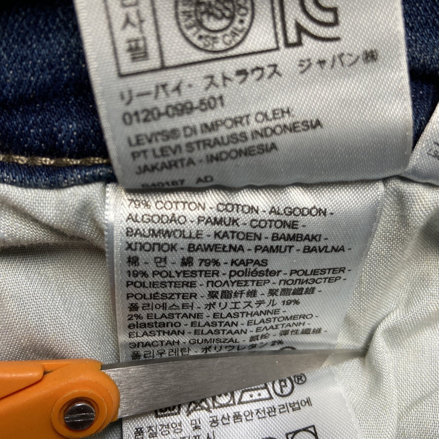 Levi’s Slimming Straight Jeans Men’s Size 30x30 Blue Denim