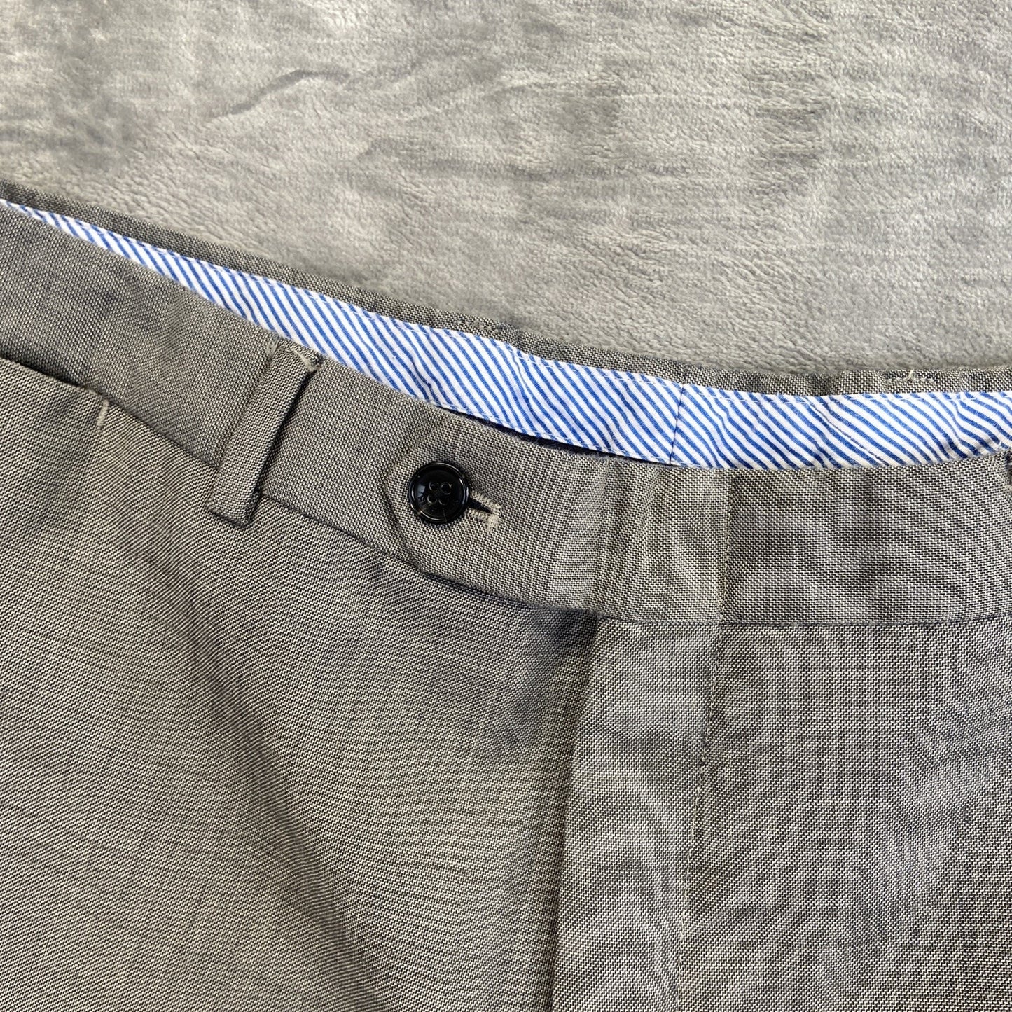 Tommy Hilfiger Worsted Wool Formal Pants Dress Pants Men's Size 38x30 Gray