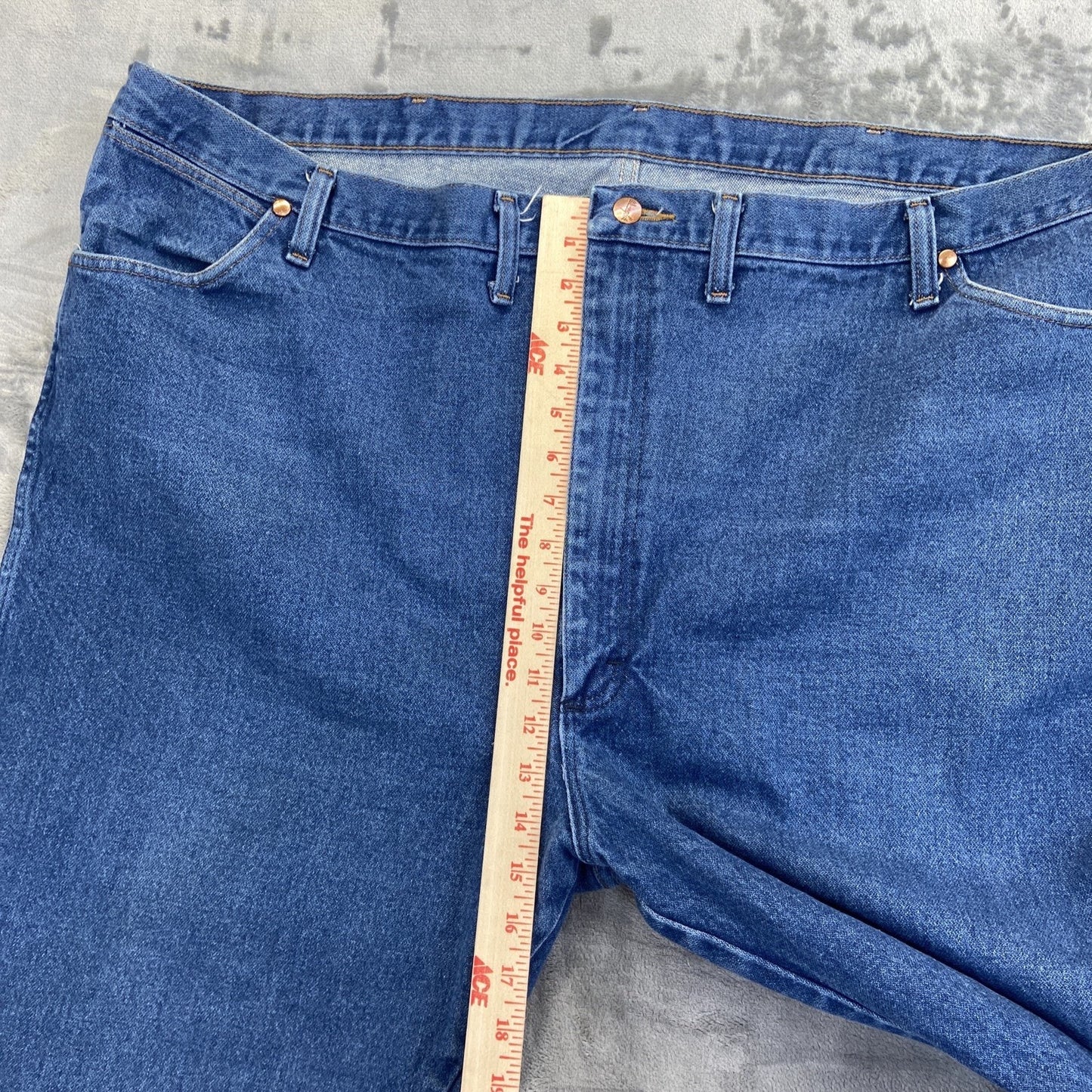 New Wrangler 13MWZ Cowboy Cut Jeans Men's Size 50x34 Blue Denim
