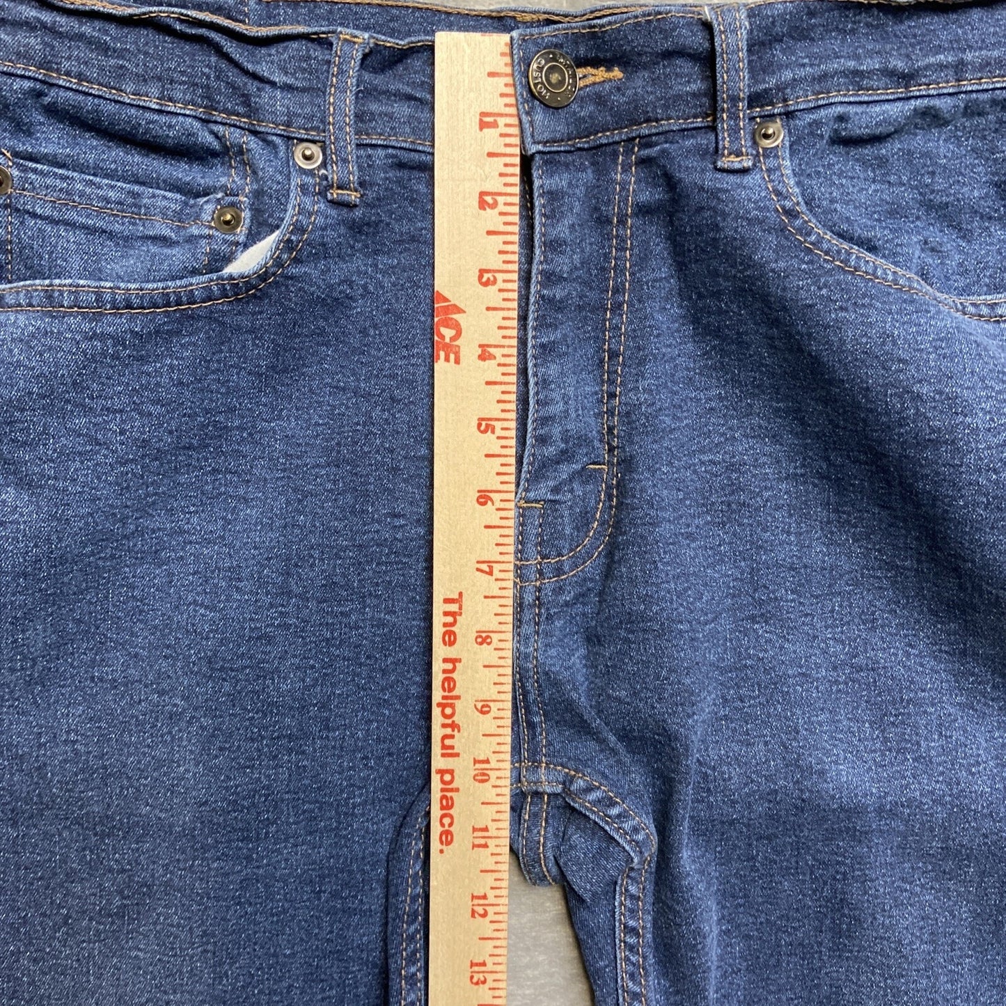 M Tailor Straight Jeans Men’s Size 30x30 Dark Blue Denim