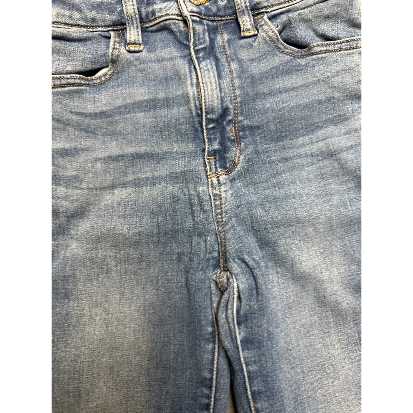 American Eagle Super Hi-Rise Jegging Skinny Jeans Women's Size 0 Short Blue Denim
