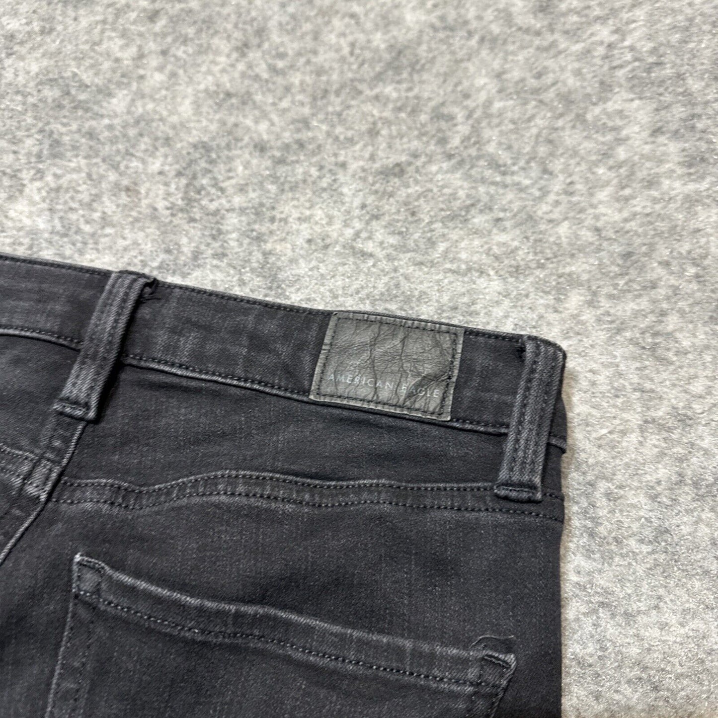 American Eagle The Dream Jean Super Hi Rise Jegging Women’s 0 R Black Denim