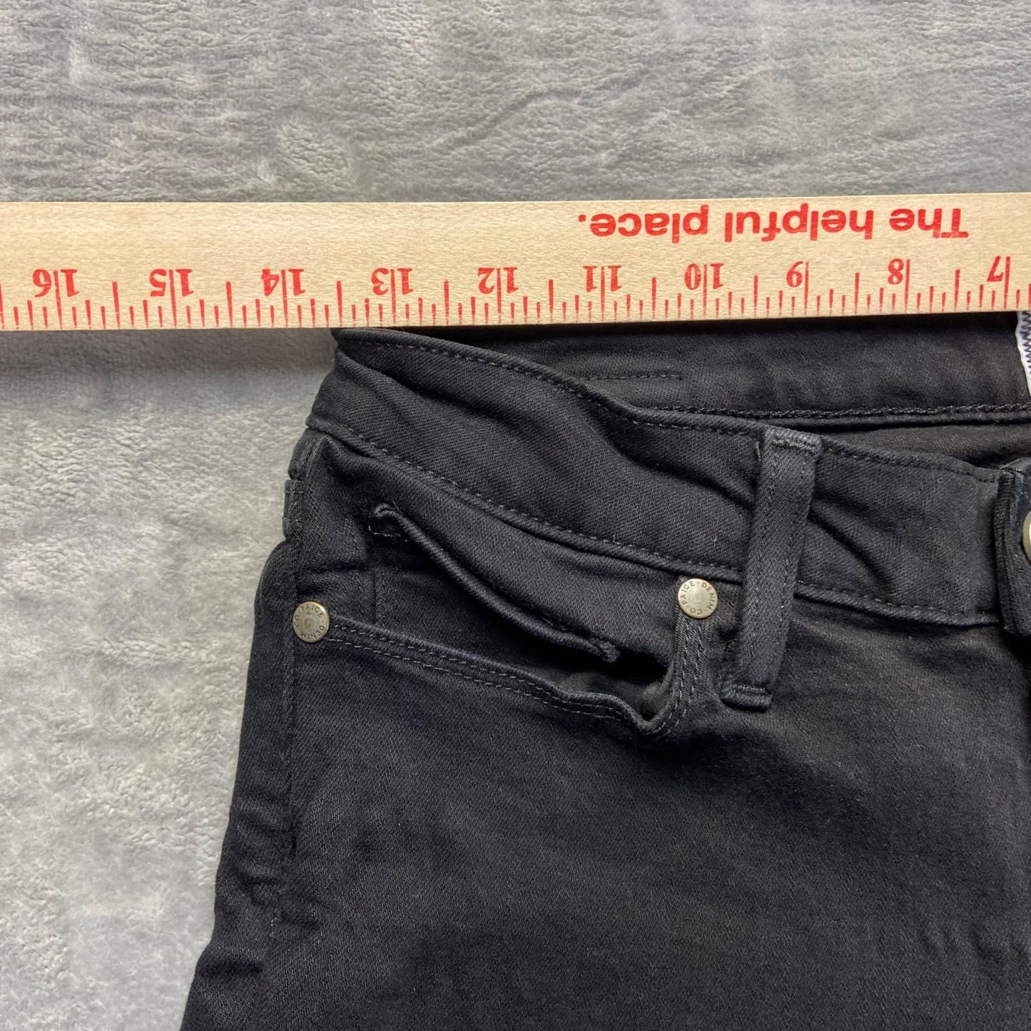 Paige Verdugo Ultra Skinny Women's Jeans Size 28 Black Rayon Blend