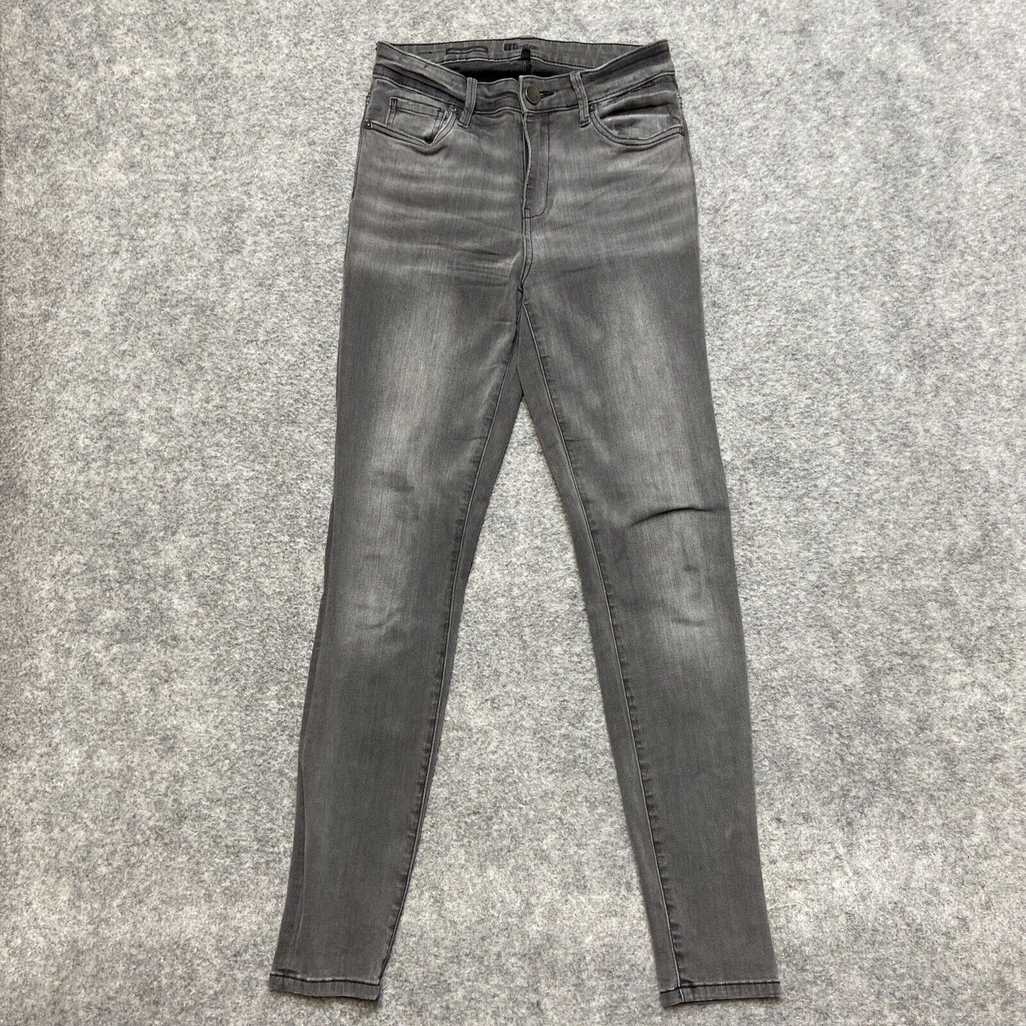 KUT From The Kloth High Rise Toothpick Skinny Jeans Women's Size 6 Gray Denim