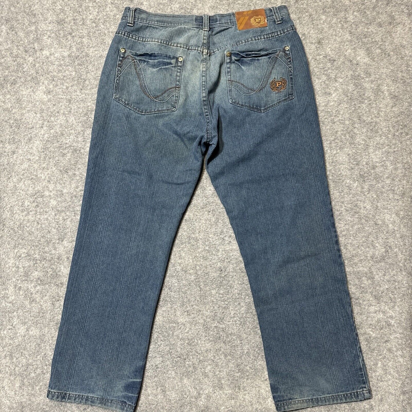 Vintage PHAT Classic Original Fit Jeans Men's 40x30 Blue Denim Skater Hemmed