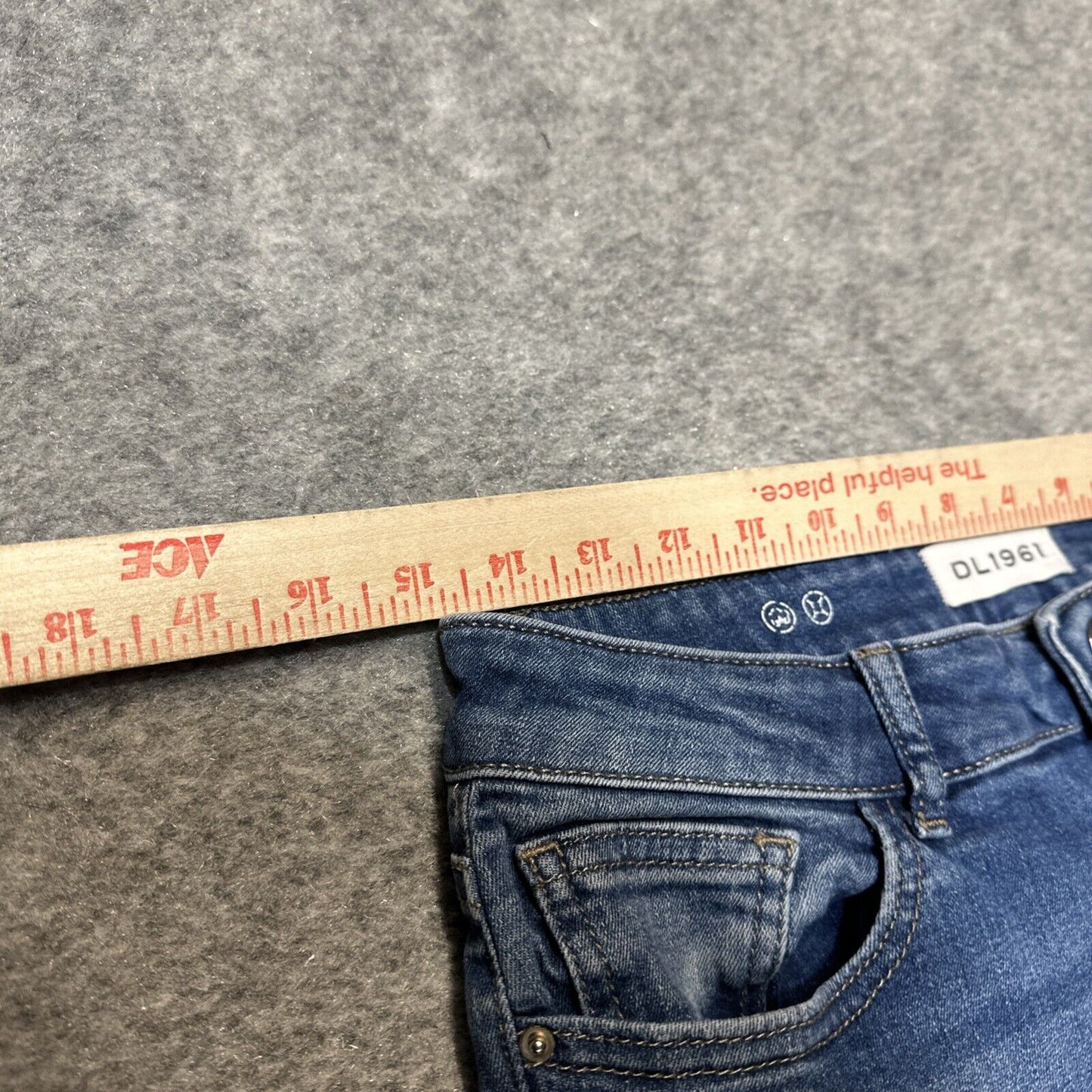 DL 1961 Margaux Instascuplt Ankle Skinny Jeans Women's Size 29 Light Blue Denim