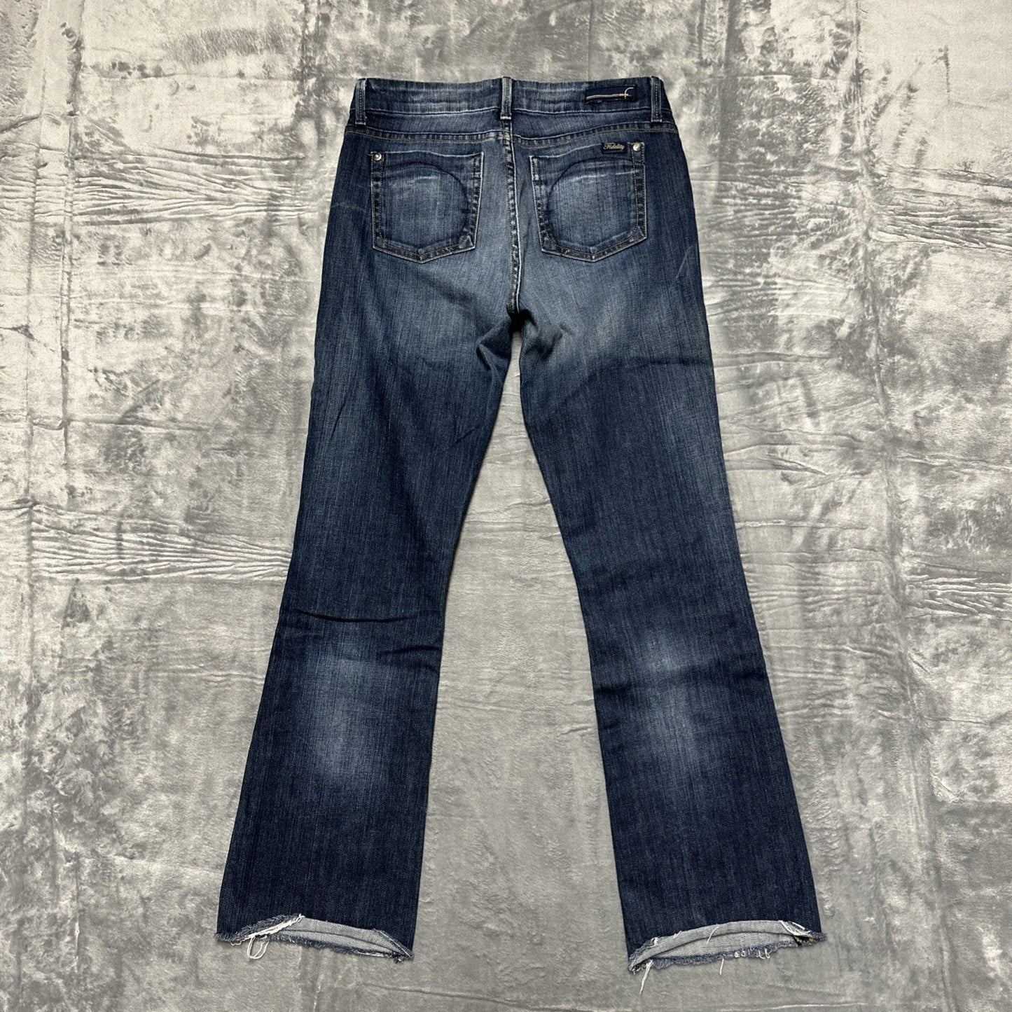 Fidelity Supreme Flared Jeans Women’s Size 28 Dark Blue Denim
