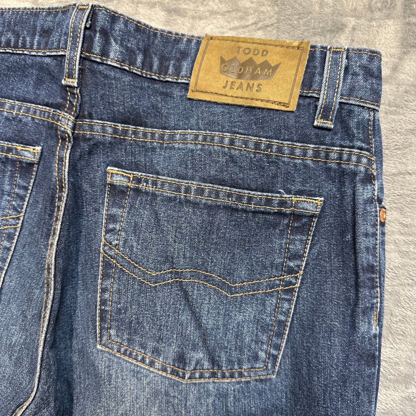 Todd Oldham Jeans Wide-Leg Women's Jeans Size 7 Blue Denim