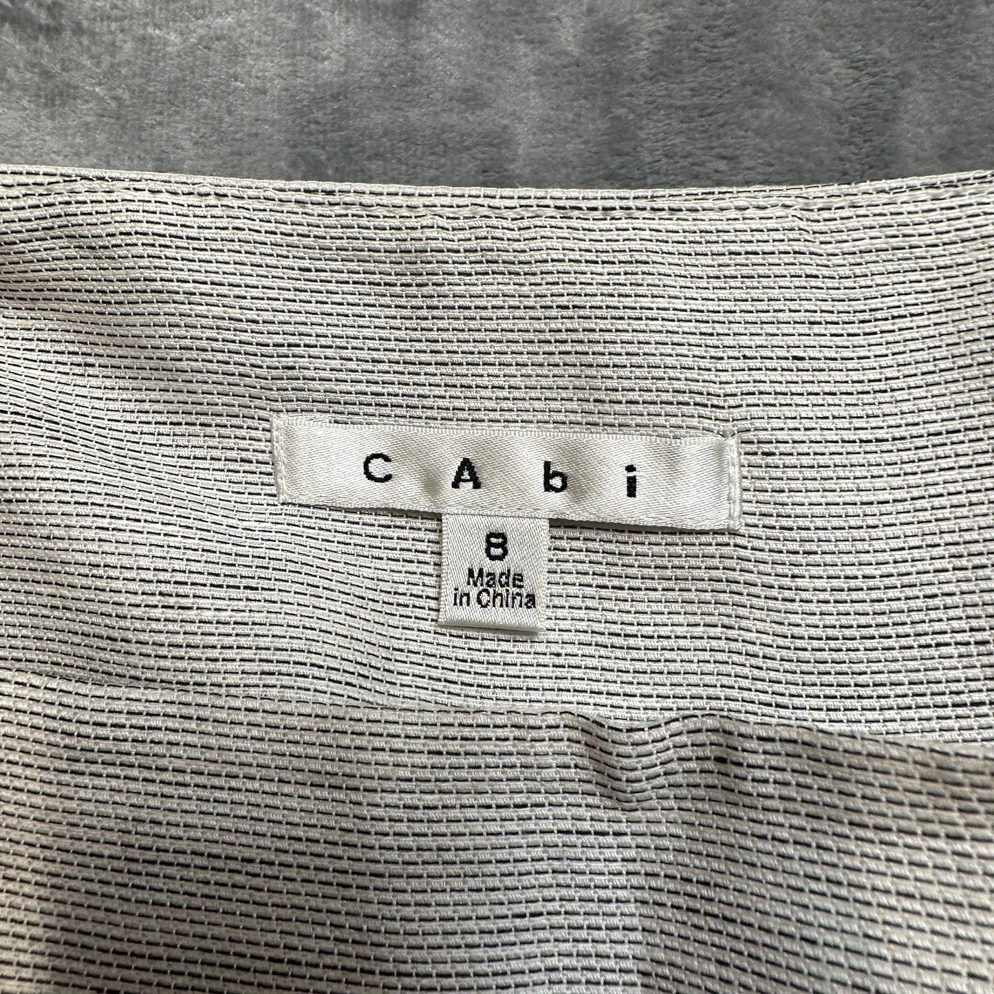 CAbi A Line Skirt Women's Size 8 White Viscose Blend