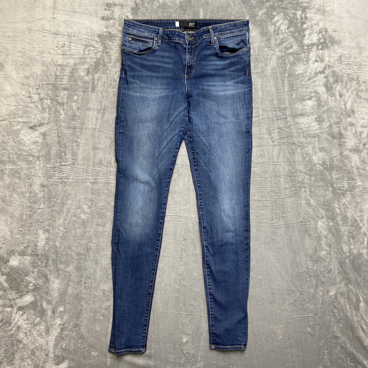 KUT From The Kloth Skinny Jeans Women's Size 14L Dark Wash Blue Denim
