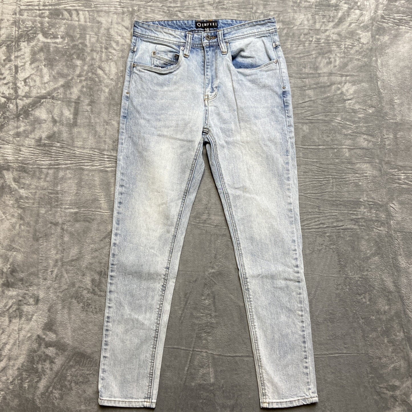 Empyre Verge Skinny Jeans Men's Size 28x28 Blue Light Wash Denim