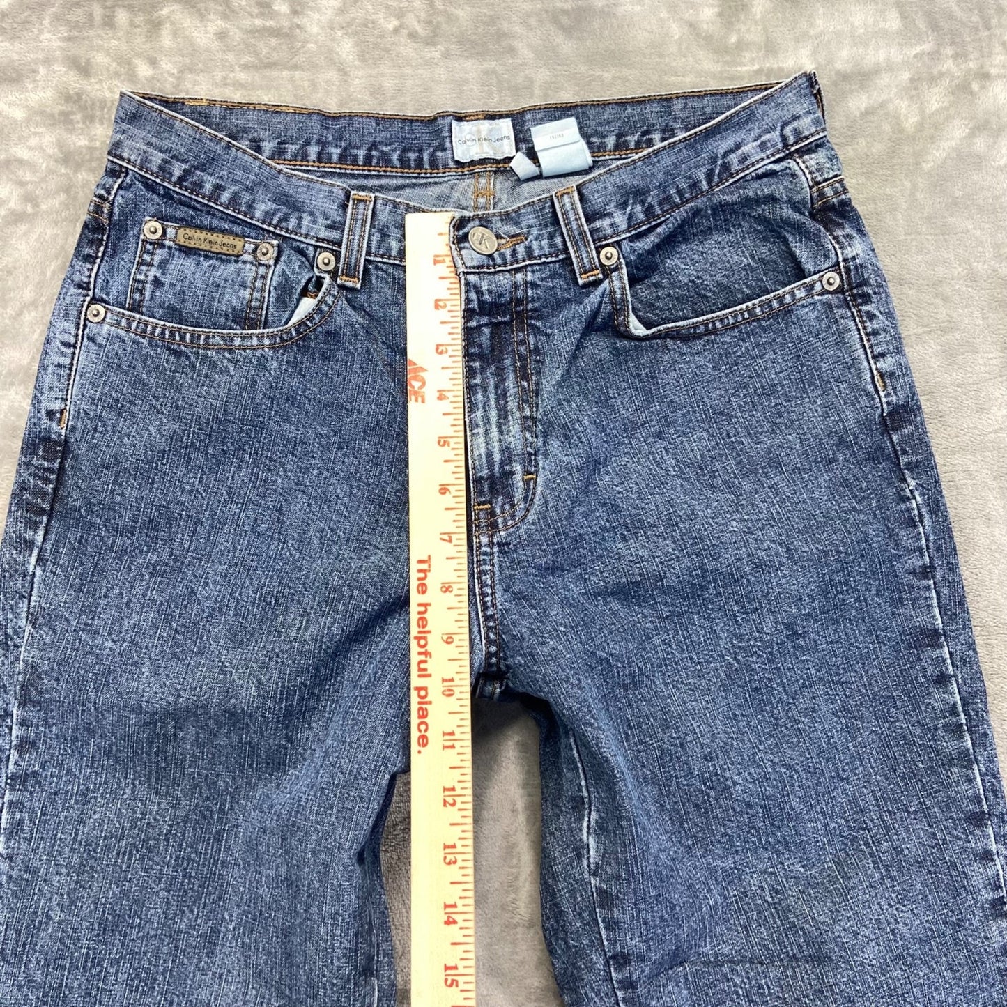 Calvin Klein Straight Leg Jeans Women's Size 8 Blue Denim Cotton