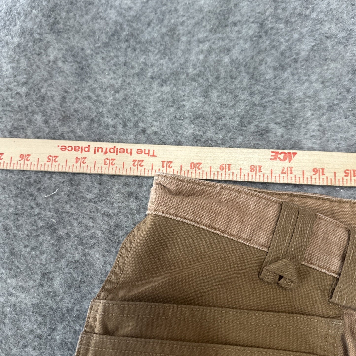 Duluth Men's Double Knee Carpenter Cargo Jeans Sz 44x26 Brown Tool Denim