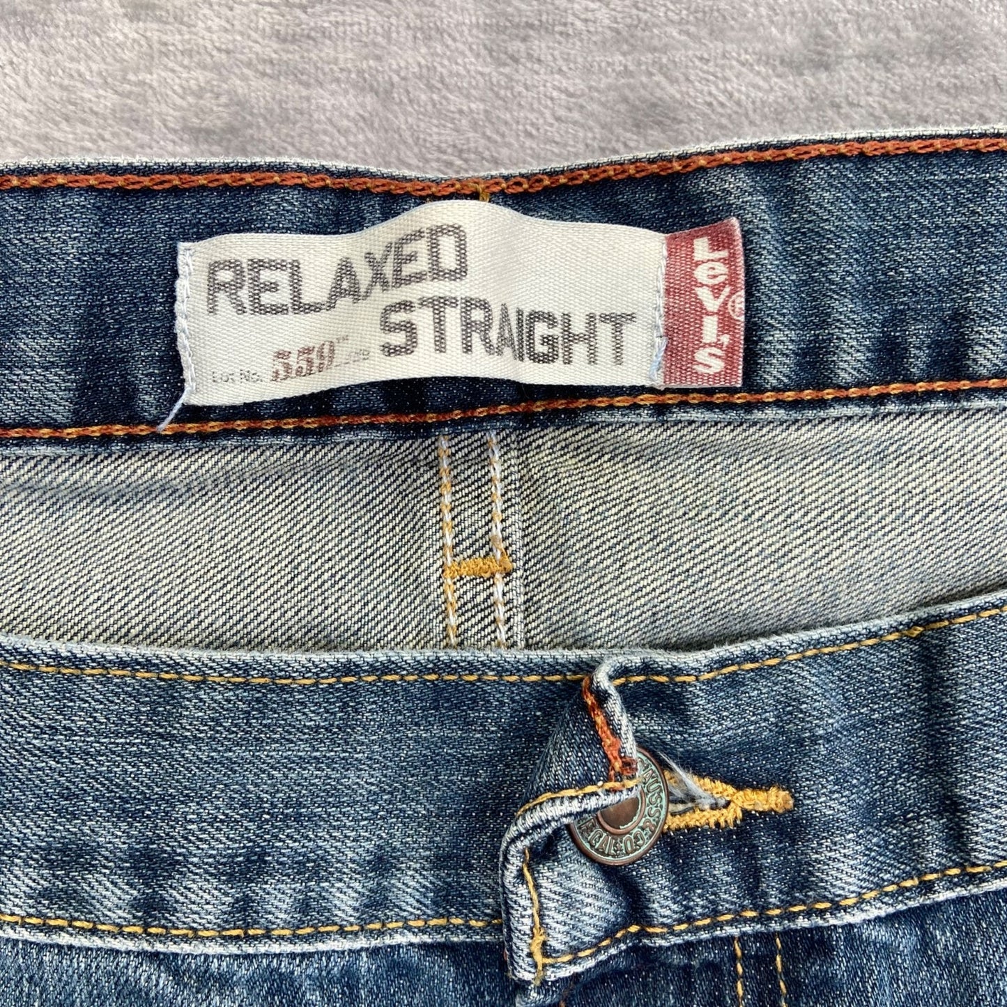 Levi's Men's 559 Relaxed Straight Jeans Size 48x32 Blue