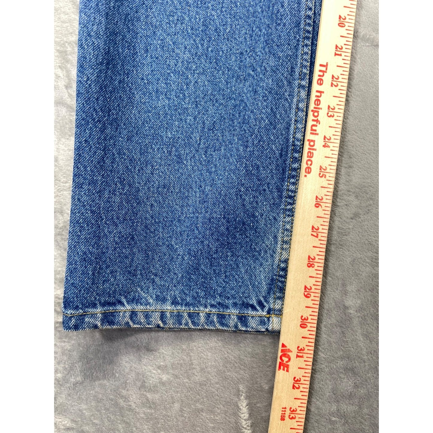 Vintage Savane Men's Straight Jeans 38x32 Blue Denim