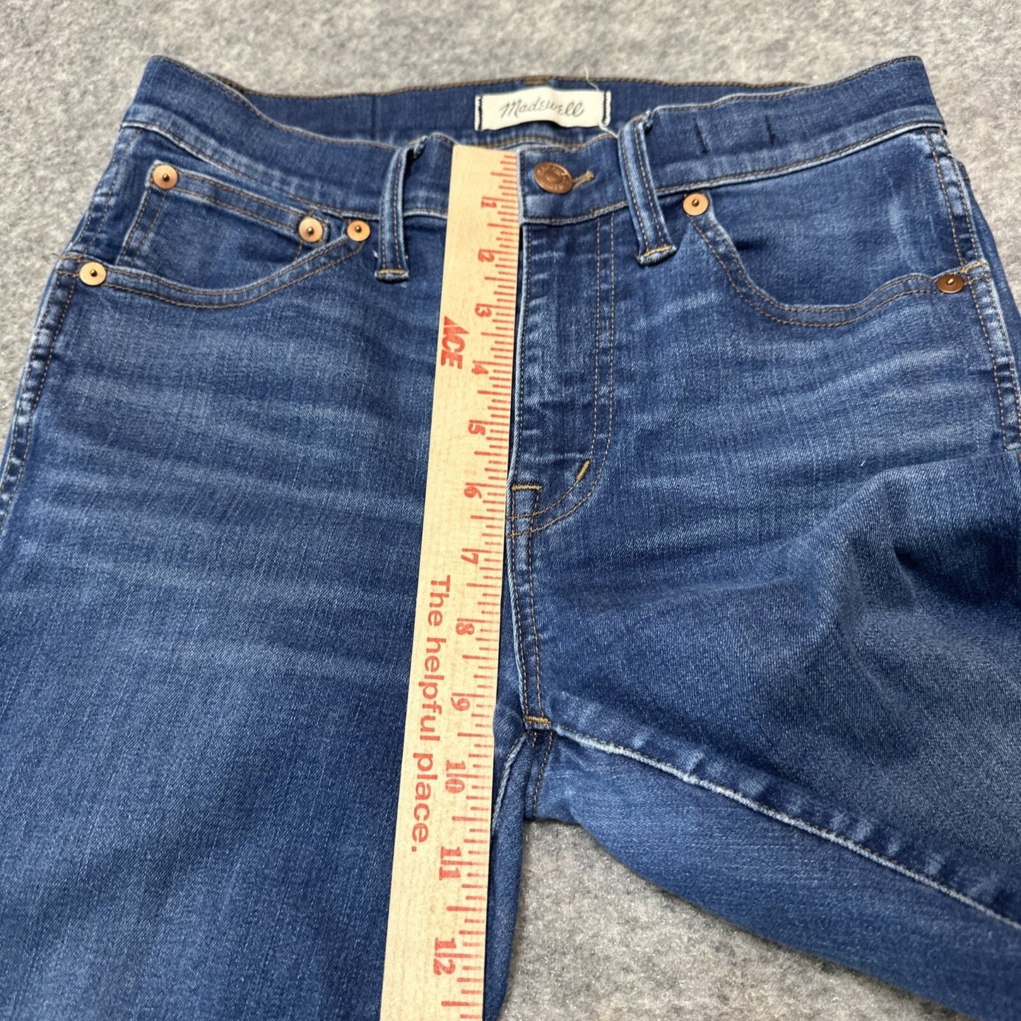 Madewell 9" Women's High Rise Skinny Jeans Size 27 Blue Med Wash Denim