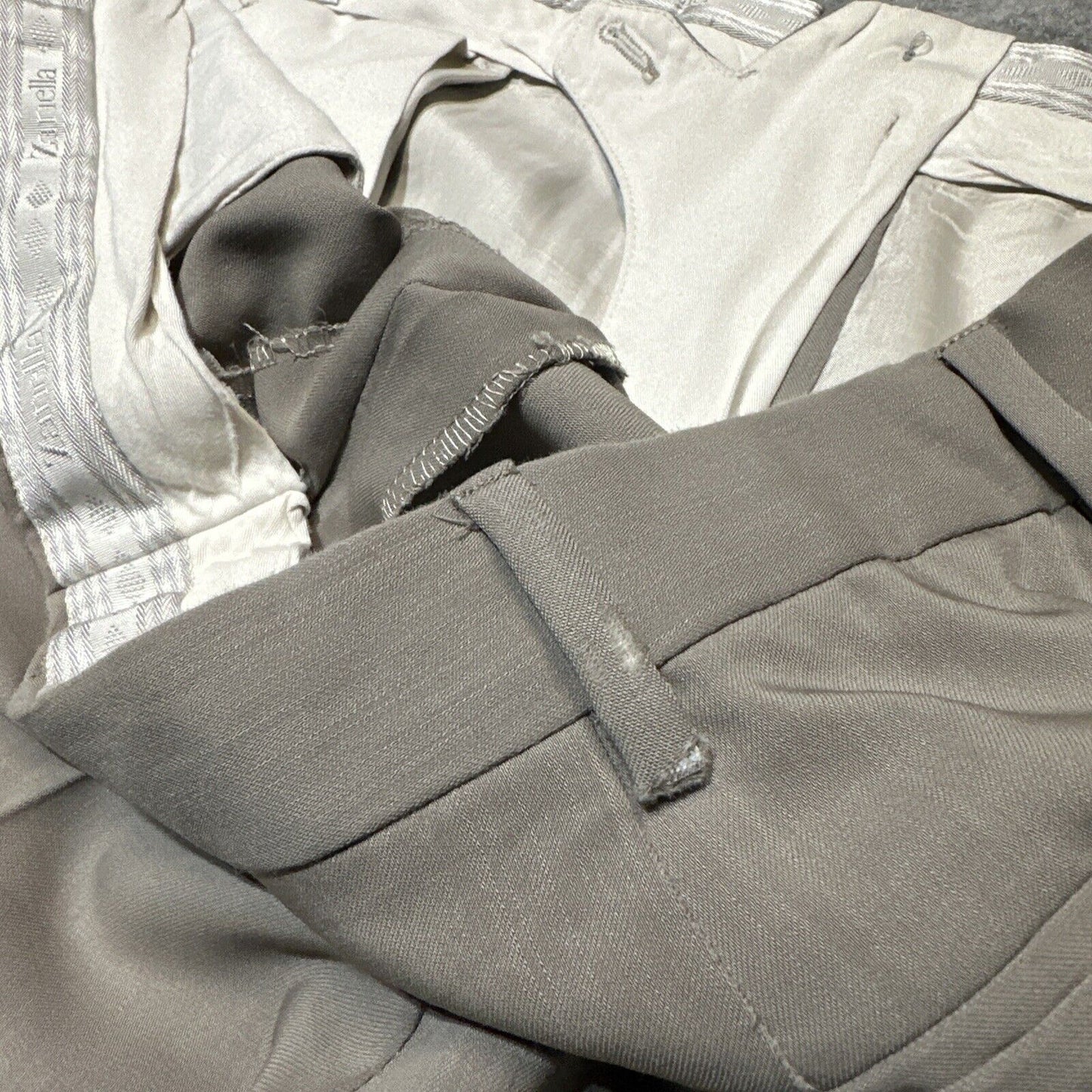 Zanella Nordstrom Pleated Classic Formal Dress Pants Men's Size 42 Gray Pants