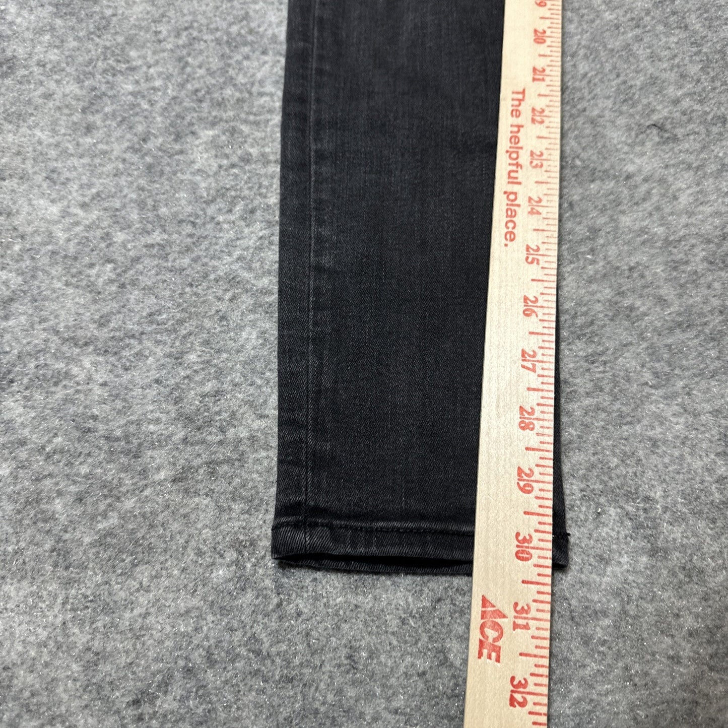 American Eagle Next Level Stretch Women's Distressed Jegging Size 4L Long Black