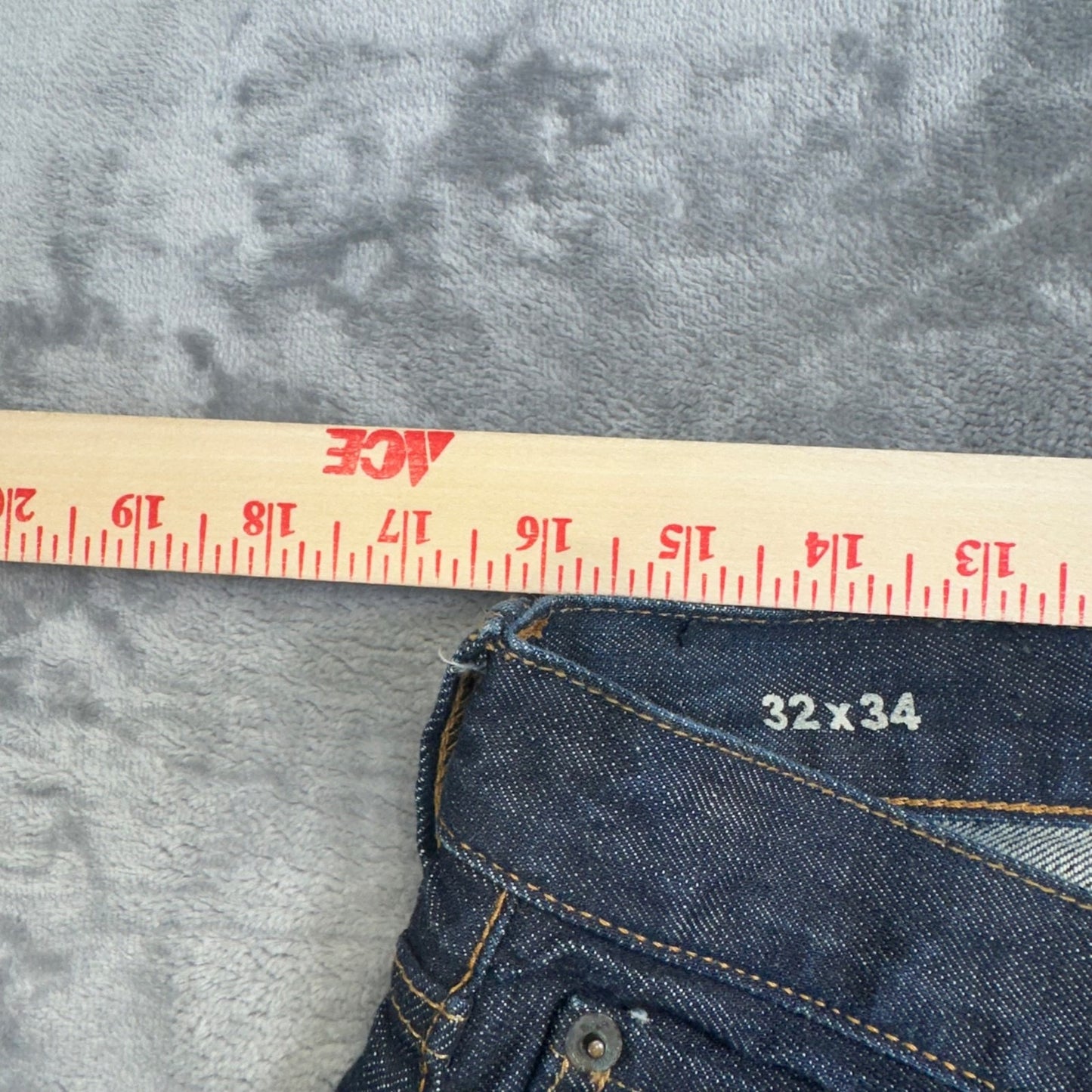 Gap 1969 Men's Straight Jeans 32x34 Dark Wash Blue Denim NWOT