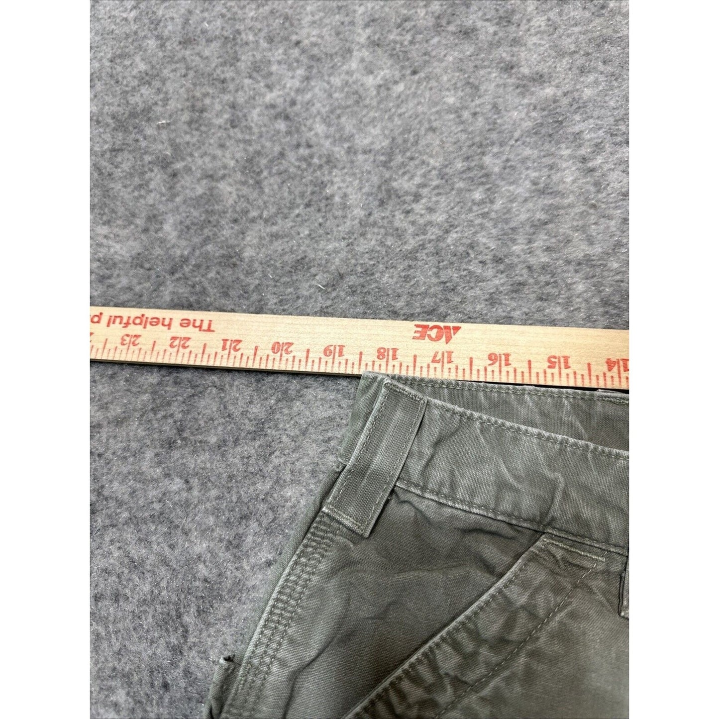 Carhartt Men's Cargo Shorts Size 40 Green Cargo Pocket Work Shorts