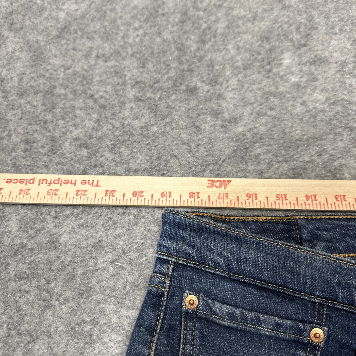 Levi's 505 Regular Fit Men's Cropped Jeans Size 36x32 Blue Dark Wash Denim
