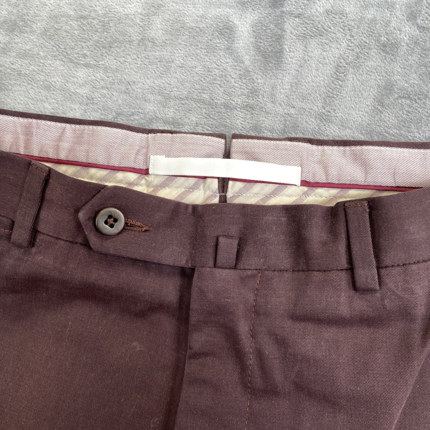 New Ermenegildo Zegna Dress Pants Men's Size 38 Purple Dark Red Maroon