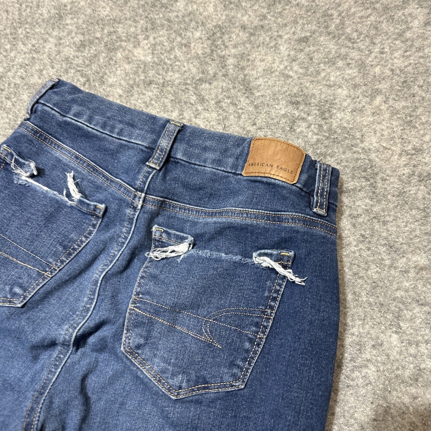American Eagle The Dream Jean Women's Distressed Hi Rise Jegging Size 0 X Short