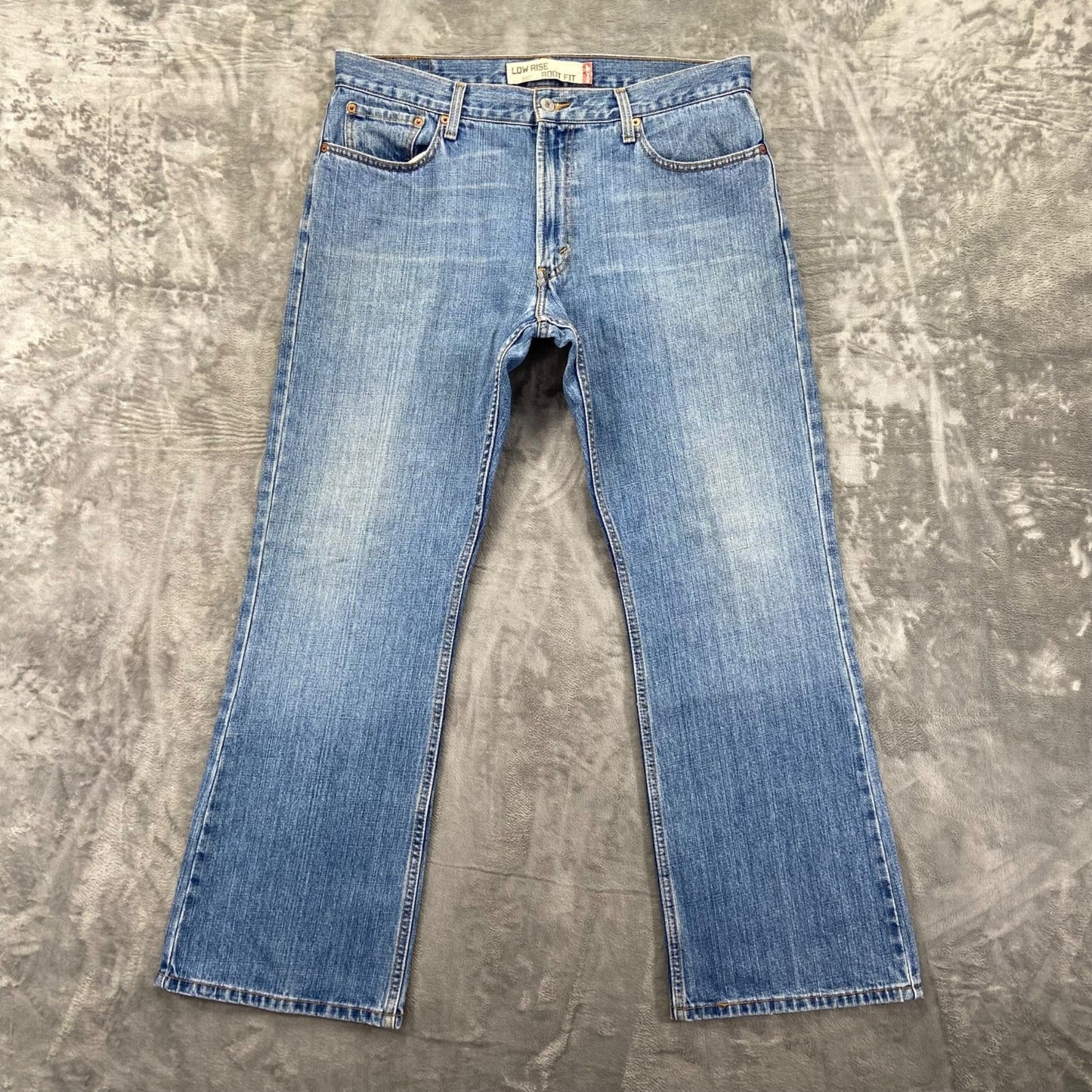 Levi's 527 Low Boot Cut Men's Jeans 36x30 Light Blue Denim