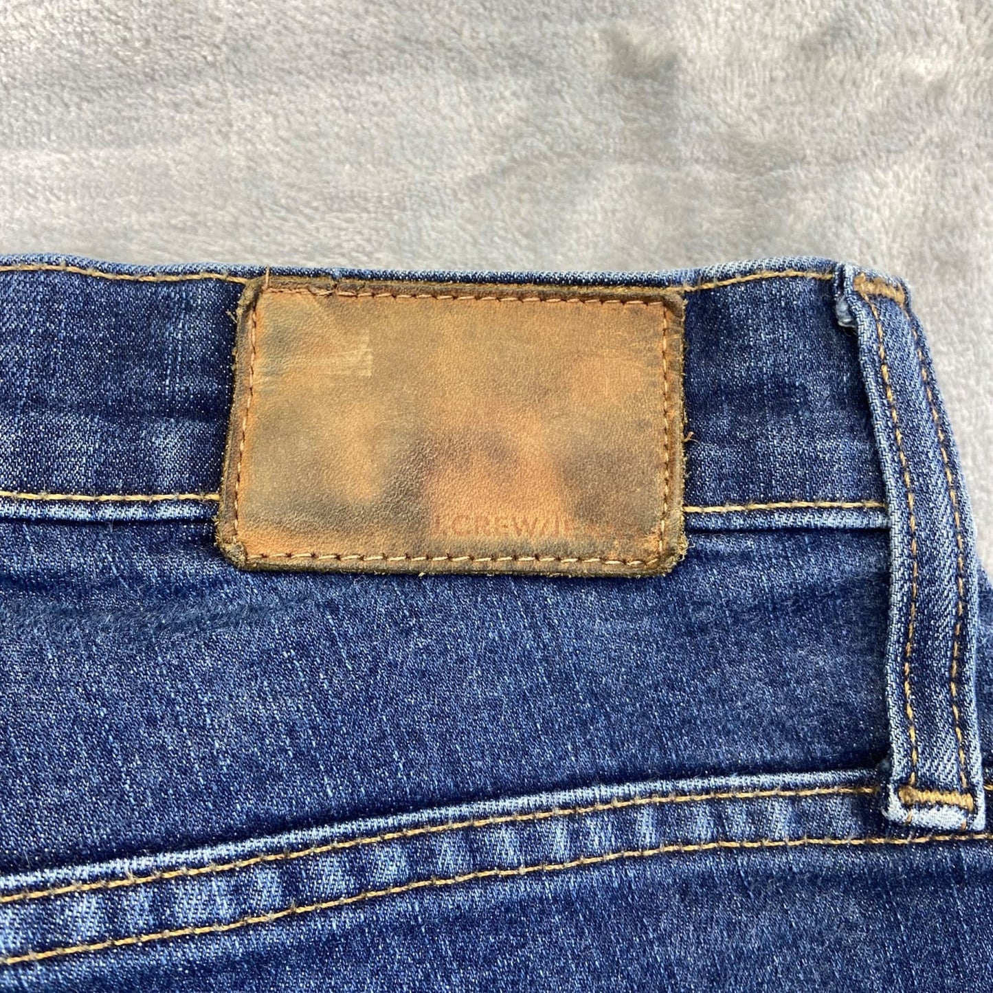 J.Crew Men's 10" High-Rise Toothpick Skinny Jeans Size 35 Blue