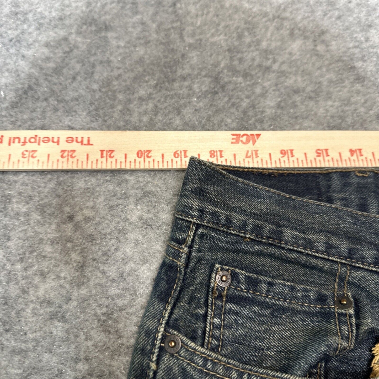Denizen Levi's 281 Straight Fit Men's Jeans Size 38x32 Blue Dark Wash Denim