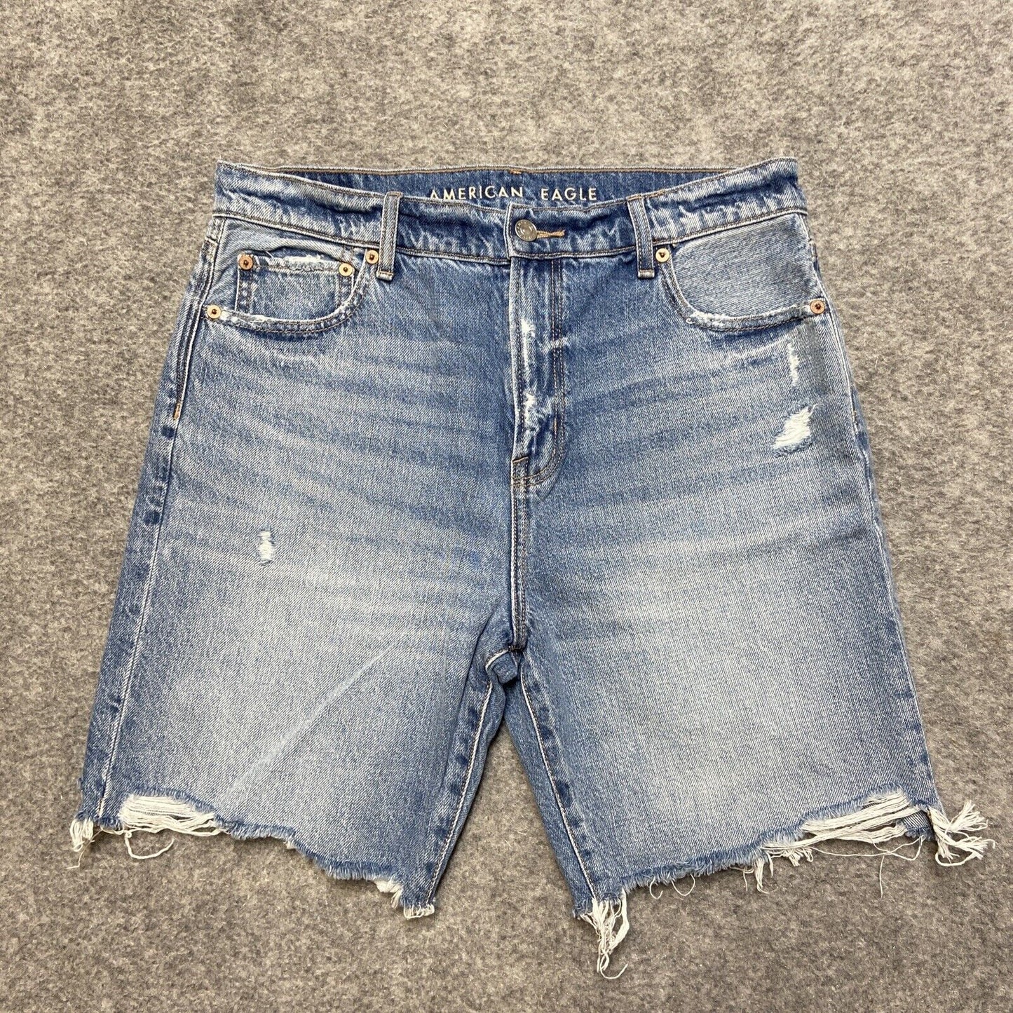 American Eagle Skater Short Women's Size 14 Blue Light Wash Denim