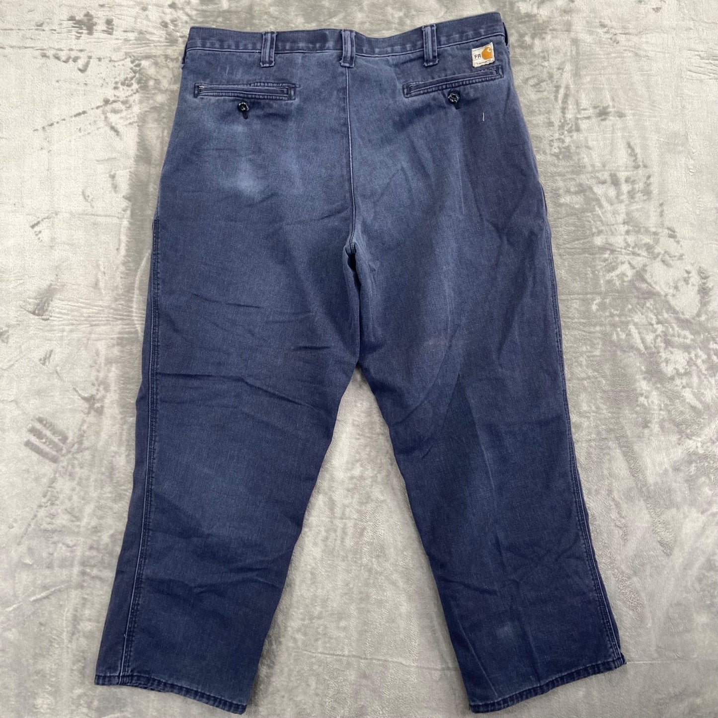 Carhartt FR Men's Straight Pants 36x28 Dark Blue Flame Resistant