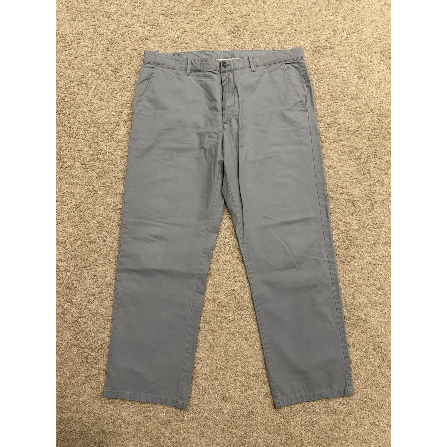 Calvin Klein Men's Slim Fit Stretch Chinos Size 36x29 Gray