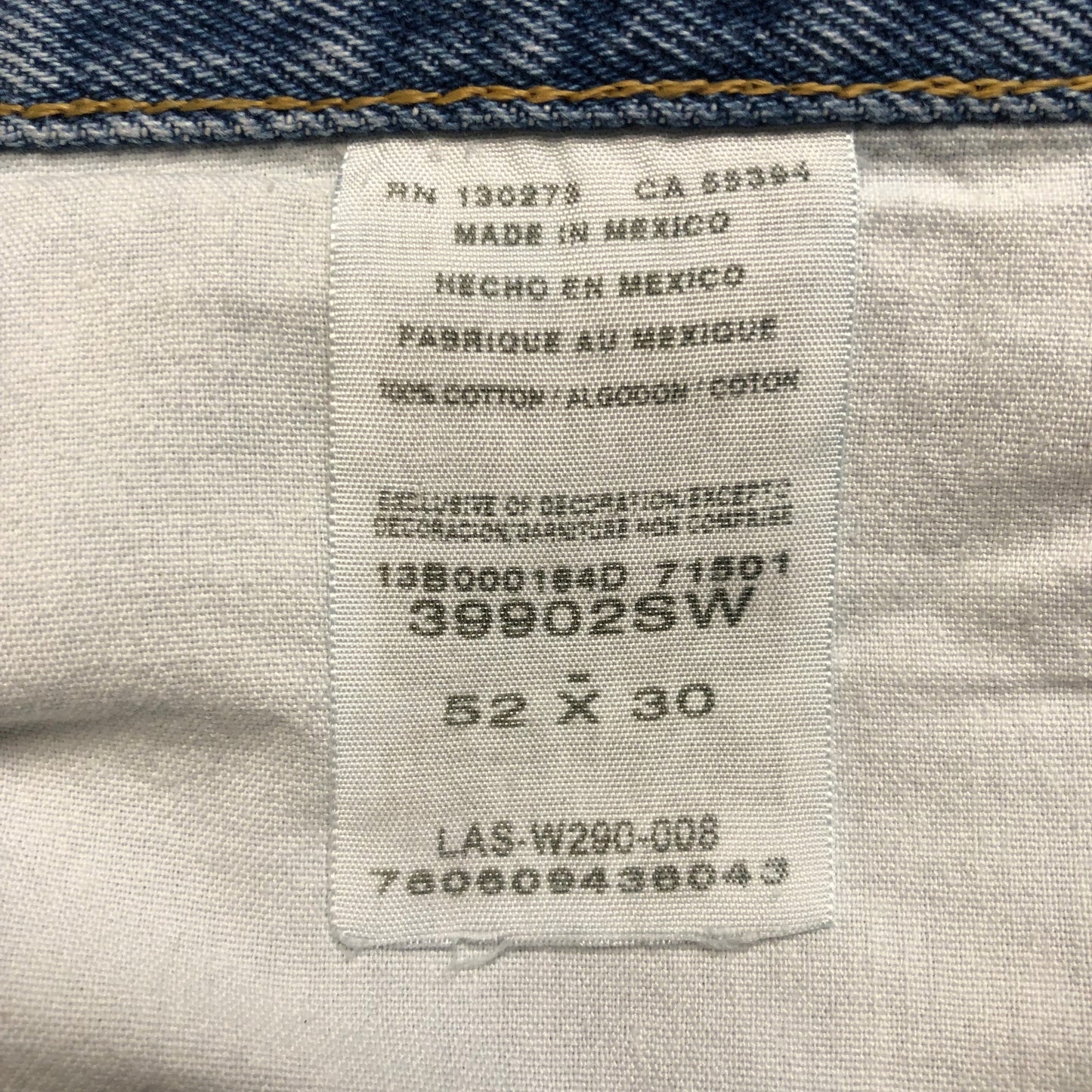 Wrangler Bermuda Jean Shorts Men's Size 51 Light Blue Denim