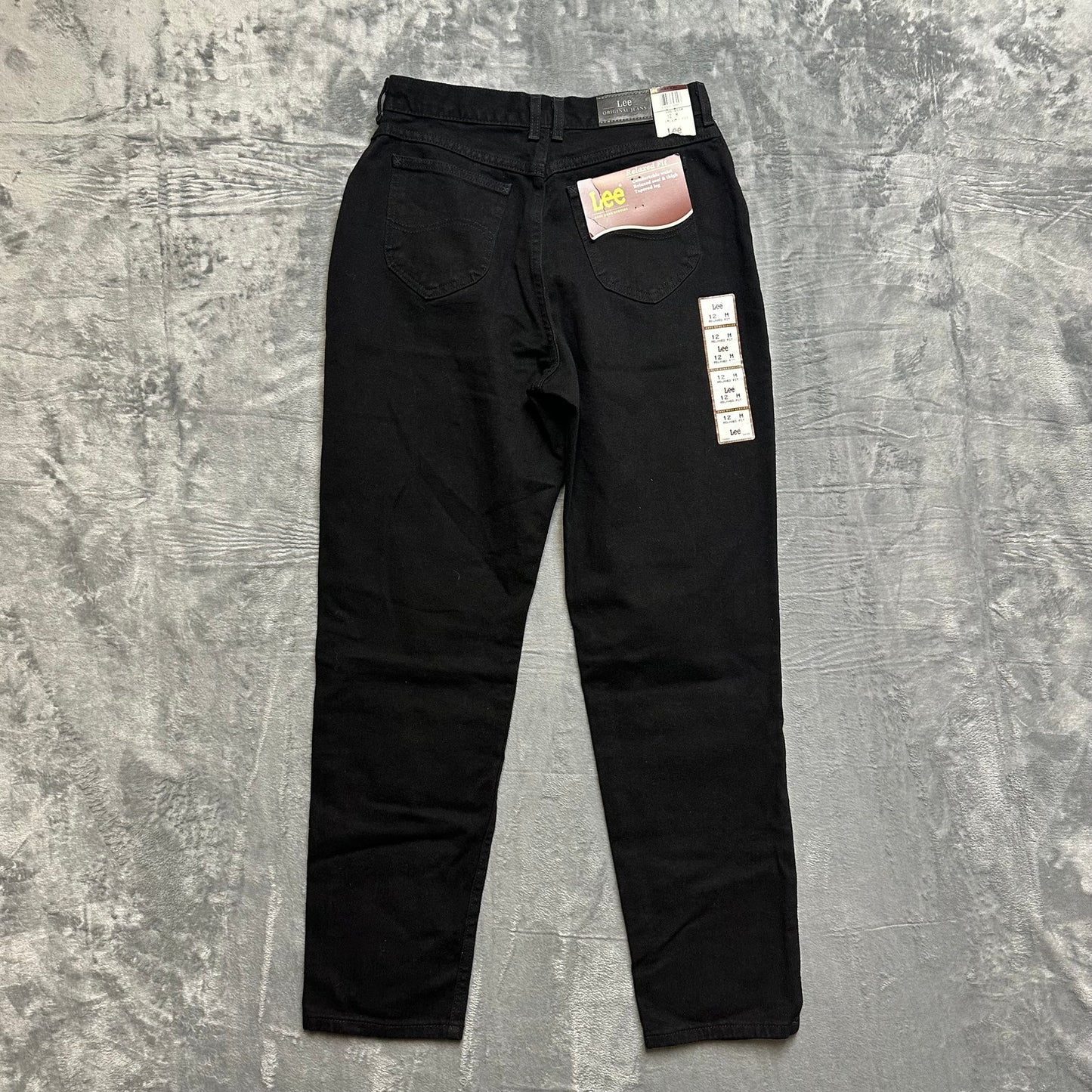 New Lee Tapered Jeans Women's Size 12 Black Denim