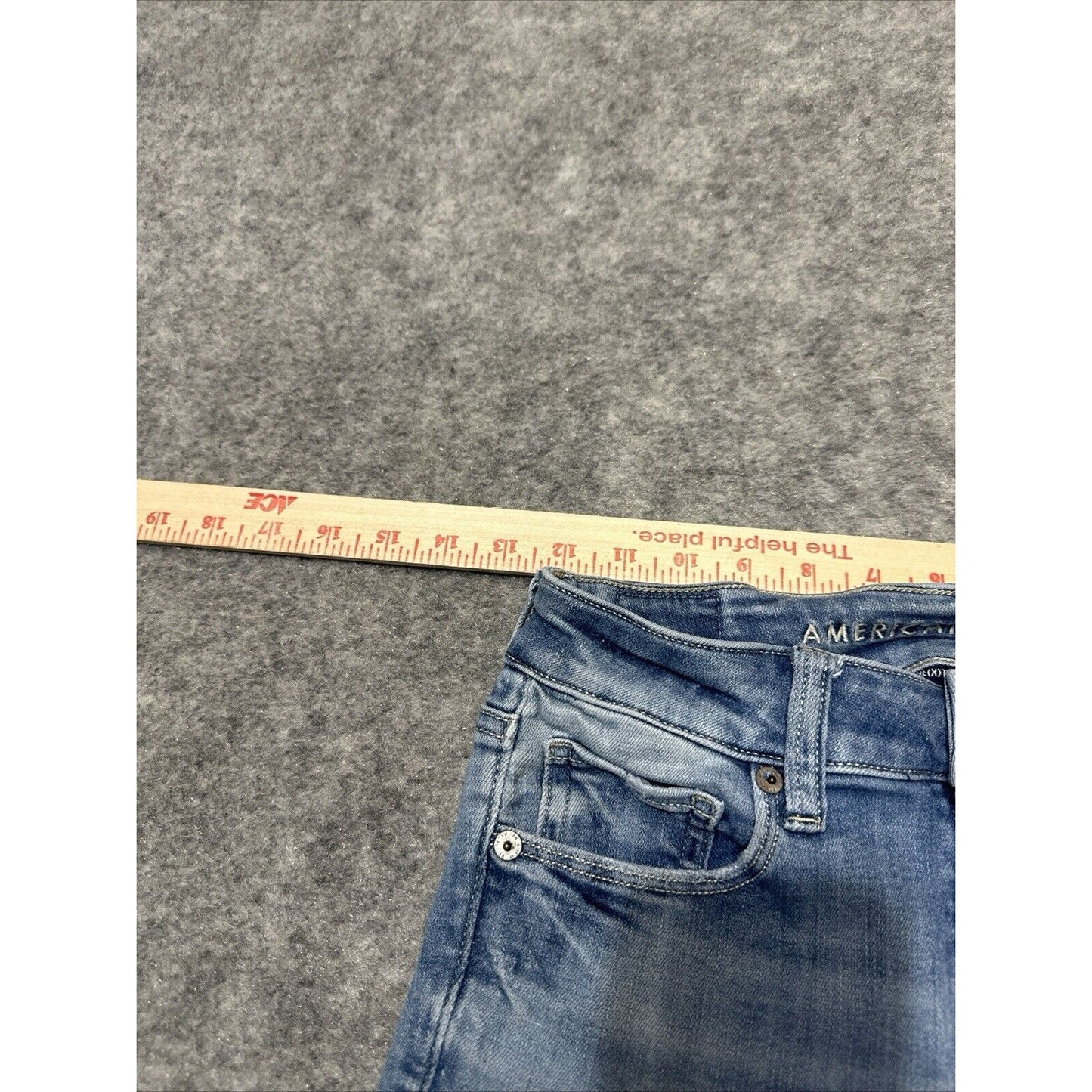American Eagle Next Level Stretch Women's Skinny Jeans Size 2 Blue Light Wash