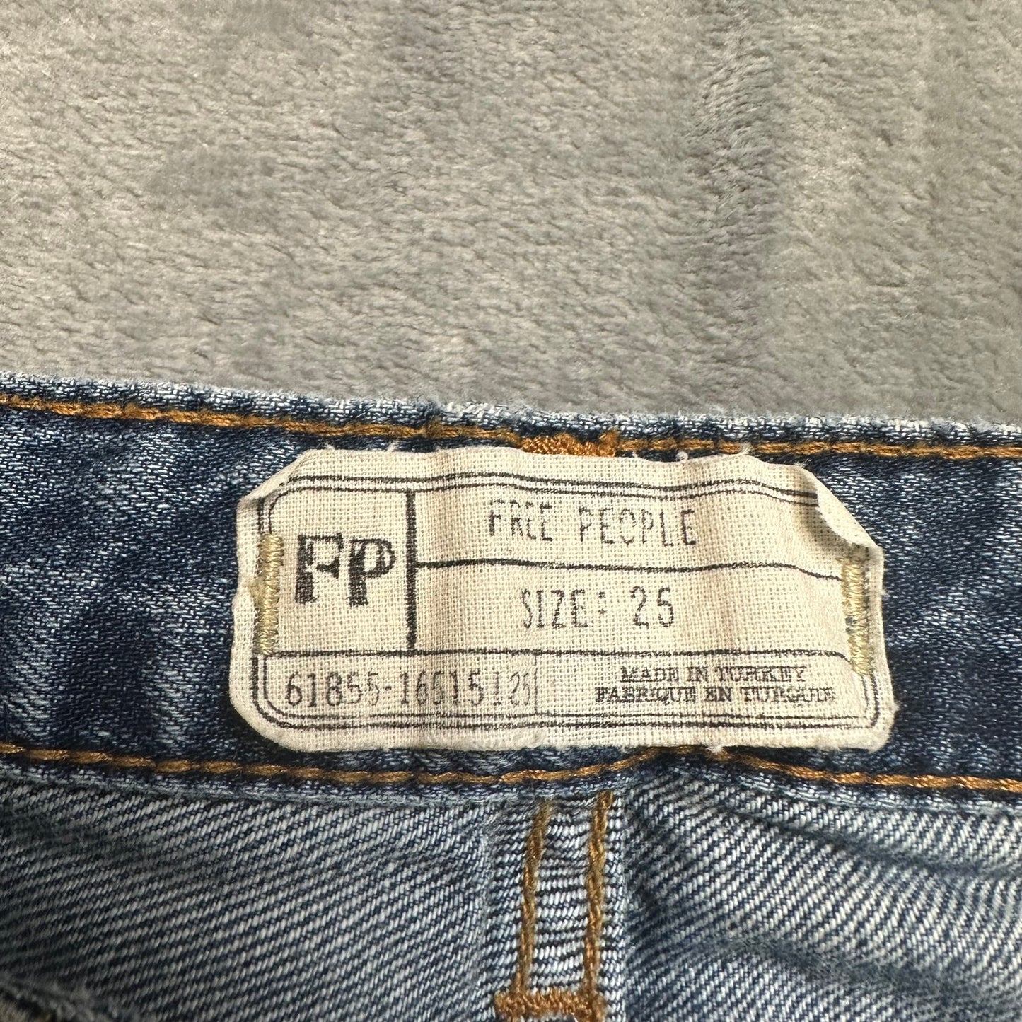 Free People Regular Cropped Jeans Women's Size 25 Blue Denim
