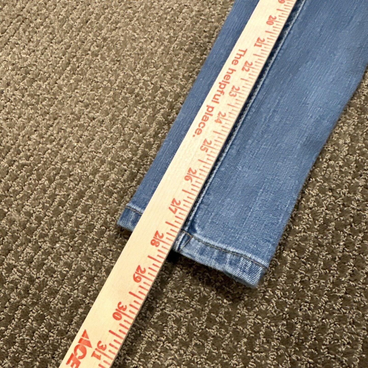 Pit Bull Premium Women’s Size 5/6 Skinny Distressed Blue Denim Jeans 28" inseam