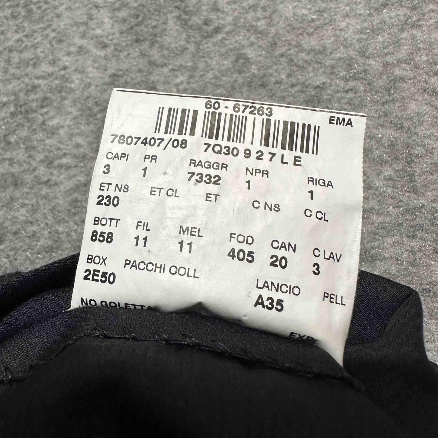 Corneliani Men's Dress Pants Size L Large Black Dark Wash Pants
