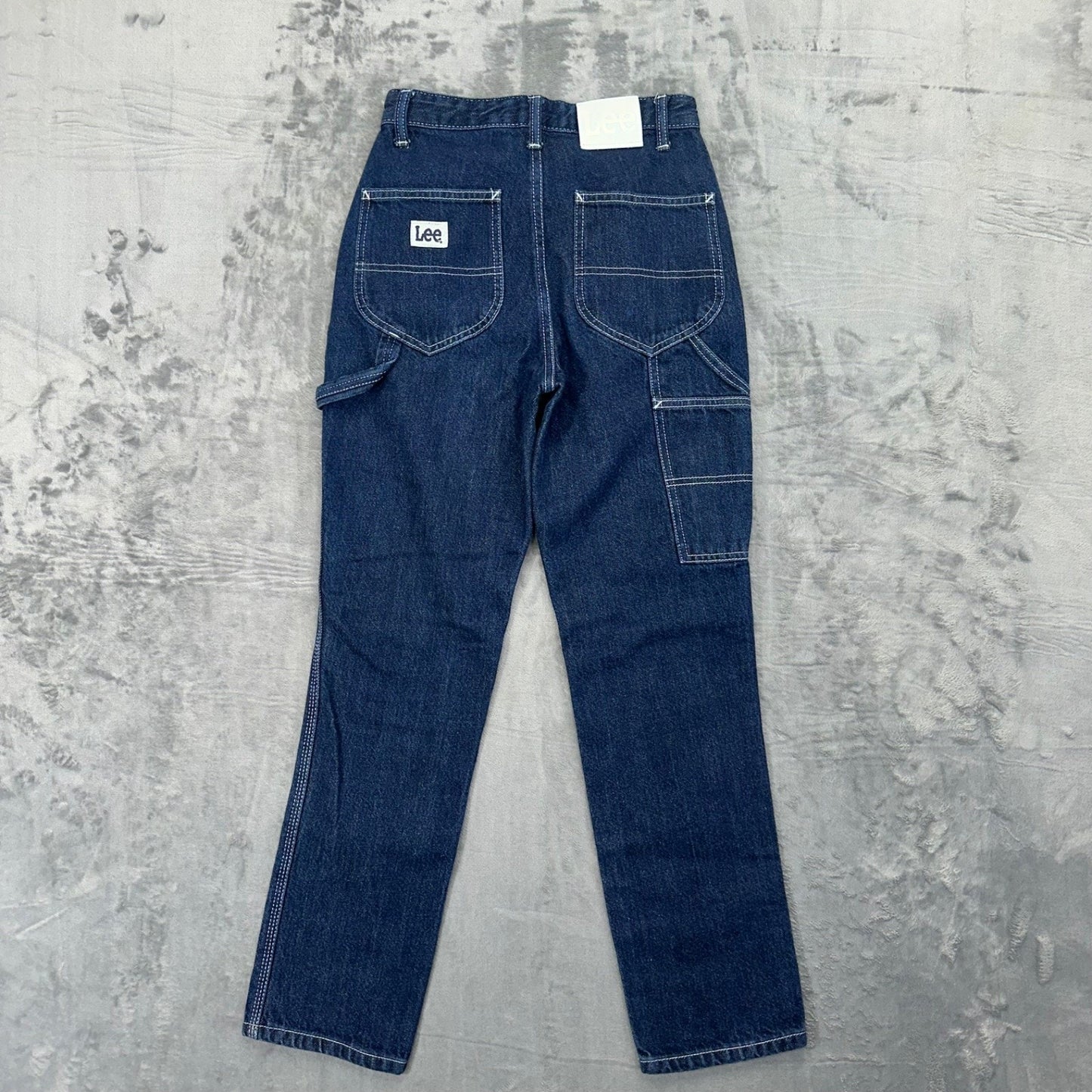Lee Vintage Modern Women's High Rise Dungaree Jeans 24 Blue