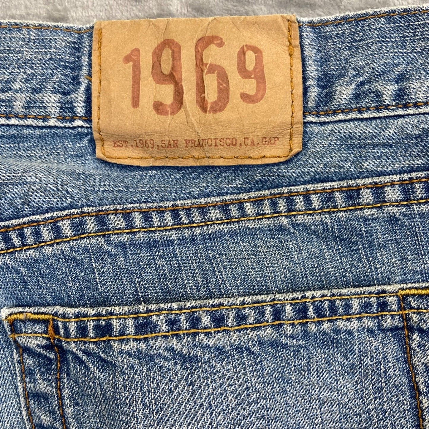 Vintage Gap 1969 Men's Standard Fit Jeans Size 33/30 Blue Denim #534424