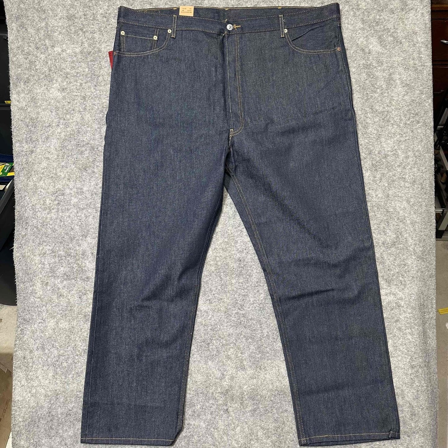 New Vintage Levis 501XX Shrink To Fit Men's Straight Jeans Size 48x32 Blue Dark