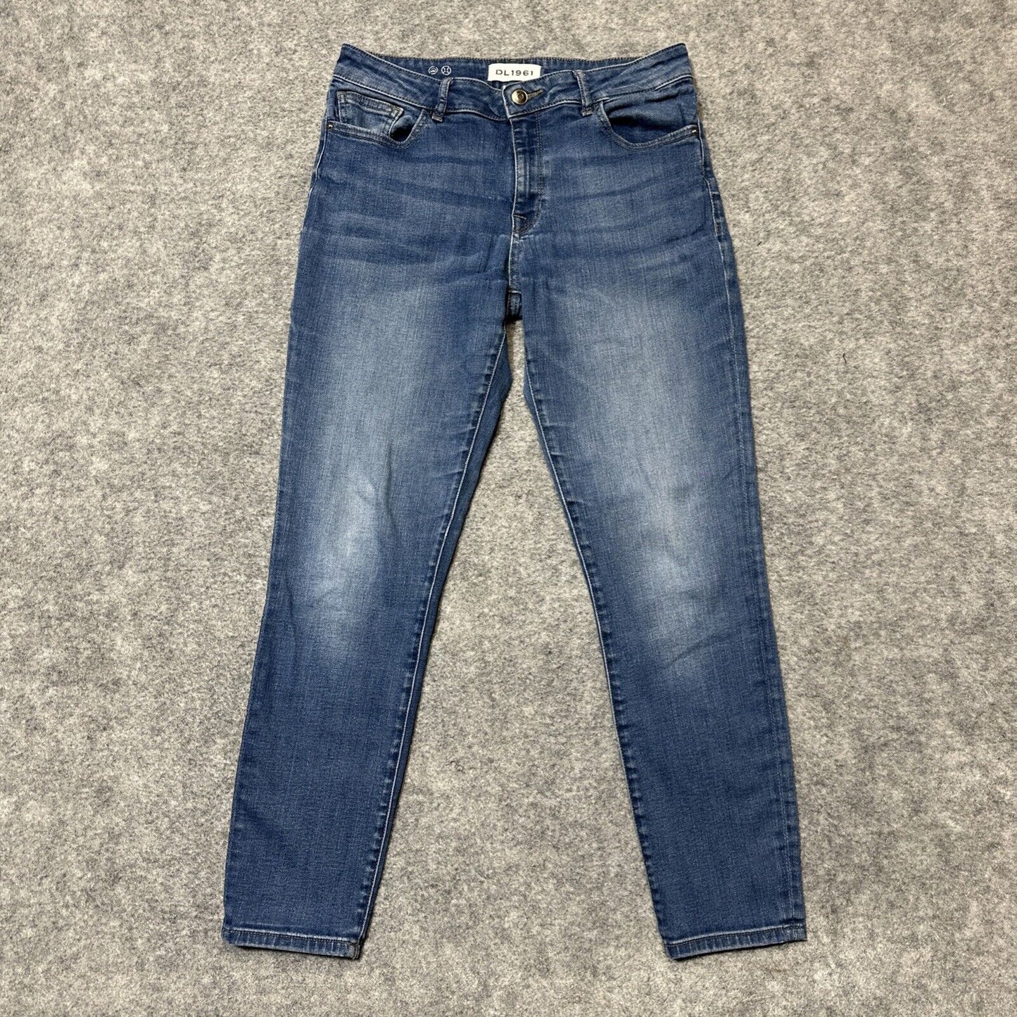 DL 1961 Margaux Instascuplt Ankle Skinny Jeans Women's Size 29 Light Blue Denim