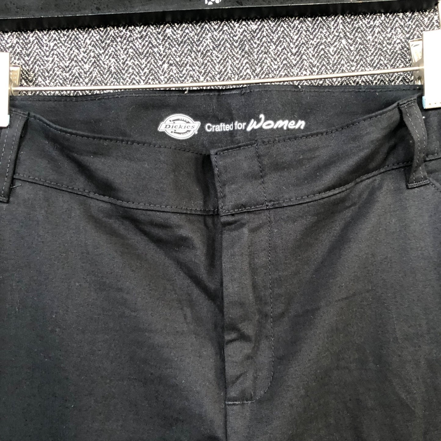 Dickies Women's Relaxed Straight Pants Size 14R Black
