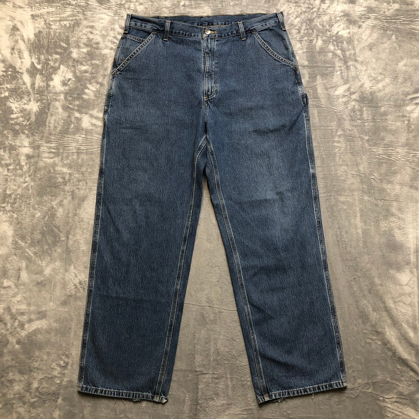 Carhartt Carpenter Straight Jeans Men's Size 38x32 Blue Denim