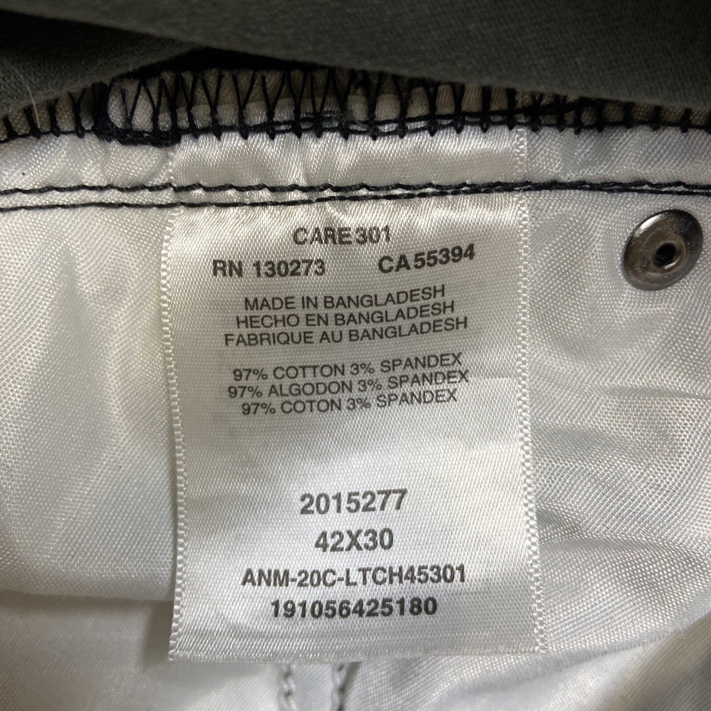 Lee Extreme Motion Skinny Pants Men’s Size 42x30 Gray Pants