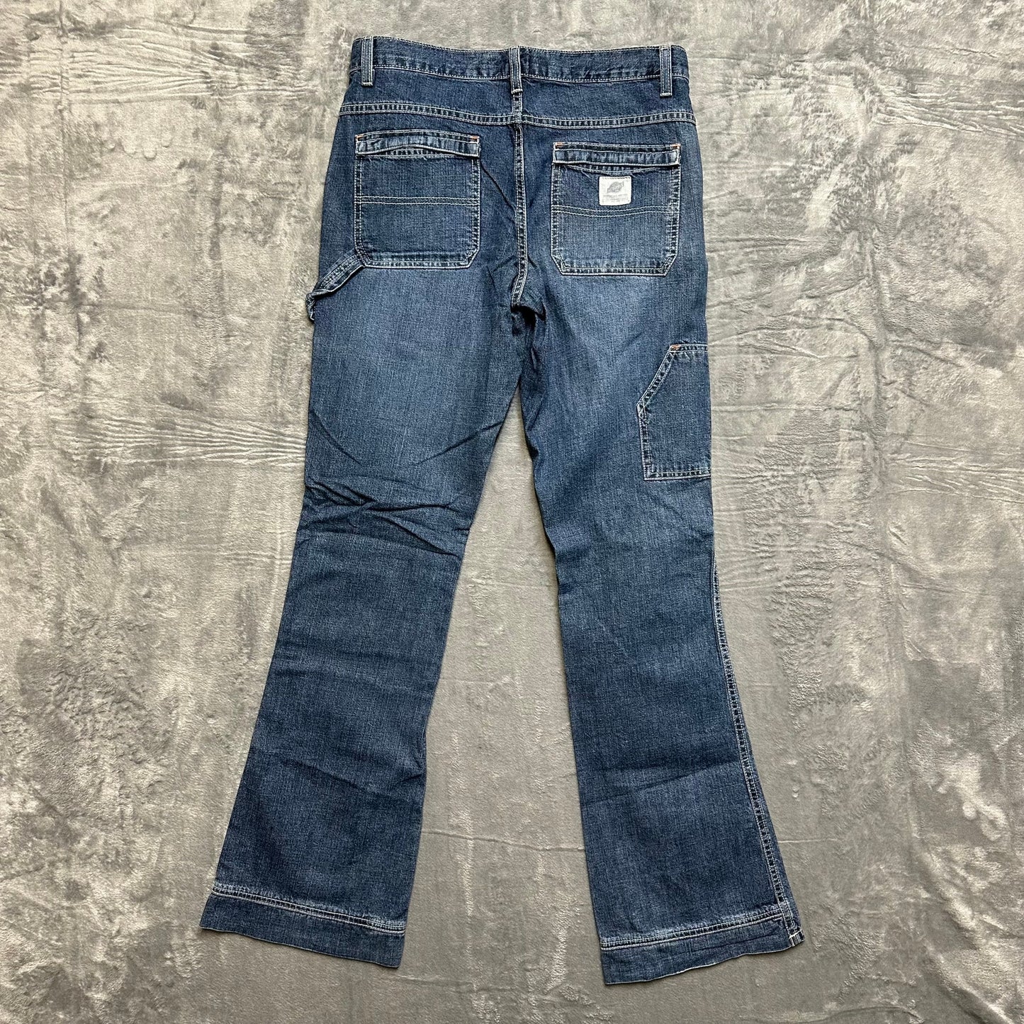American Eagle Outfitters Carpenter Flare Jeans Women's Size 4 Blue Denim