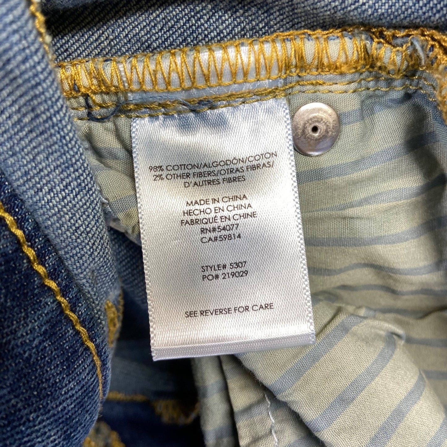 Cabi Kick It Crop Jeans Women's Size 6 Blue Denim Casual